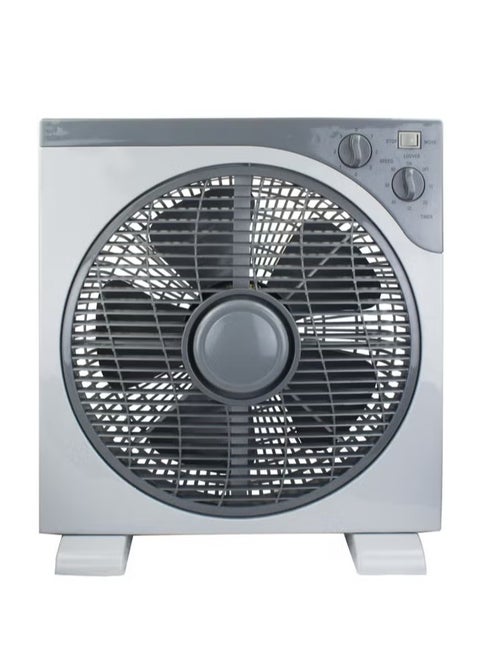 Table Fan With Timer, 5 PP Blades, 3 Speeds, Rotating Grill, 60-Min Timer, Energy-Efficient, Child Safe Personal Desk Fan, Ideal For Office, And Home 31049 Grey