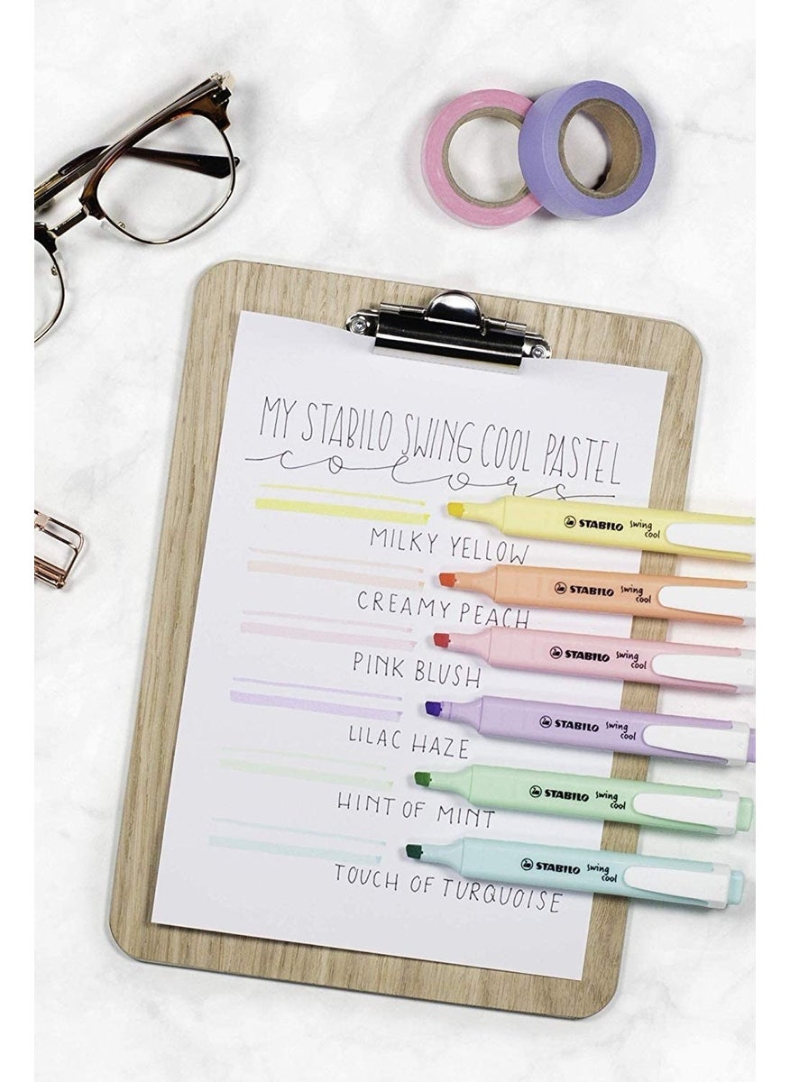 STABILO - Swing Cool 6 Pcs Pastel Marker Pen - Image 1