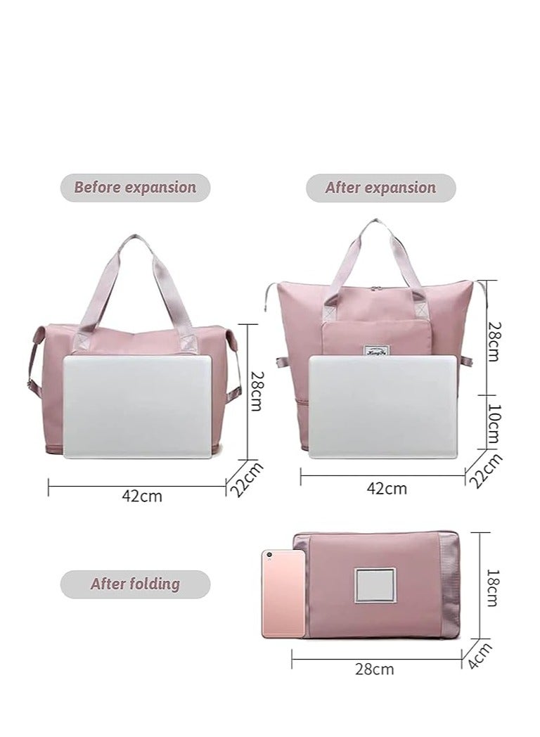 Cool Baby COOLBABY Upgraded Large Capacity Foldable Duffel Bag, Collapsible Travel Bag, Portable Travel Bag, Lightweight, Waterproof, Oxford Cloth for Sports, Gym, Vacation  - Image 3