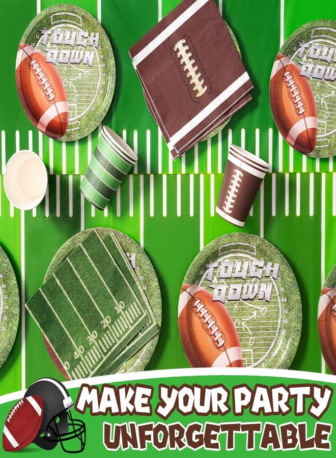 DMIGHT Football Party Decorations 2024, 100 Pcs Super Football Theme Party Supplies Set, Plate, Tablecloth, Cup, Napkin and Banner, Serve 24 - Image 5