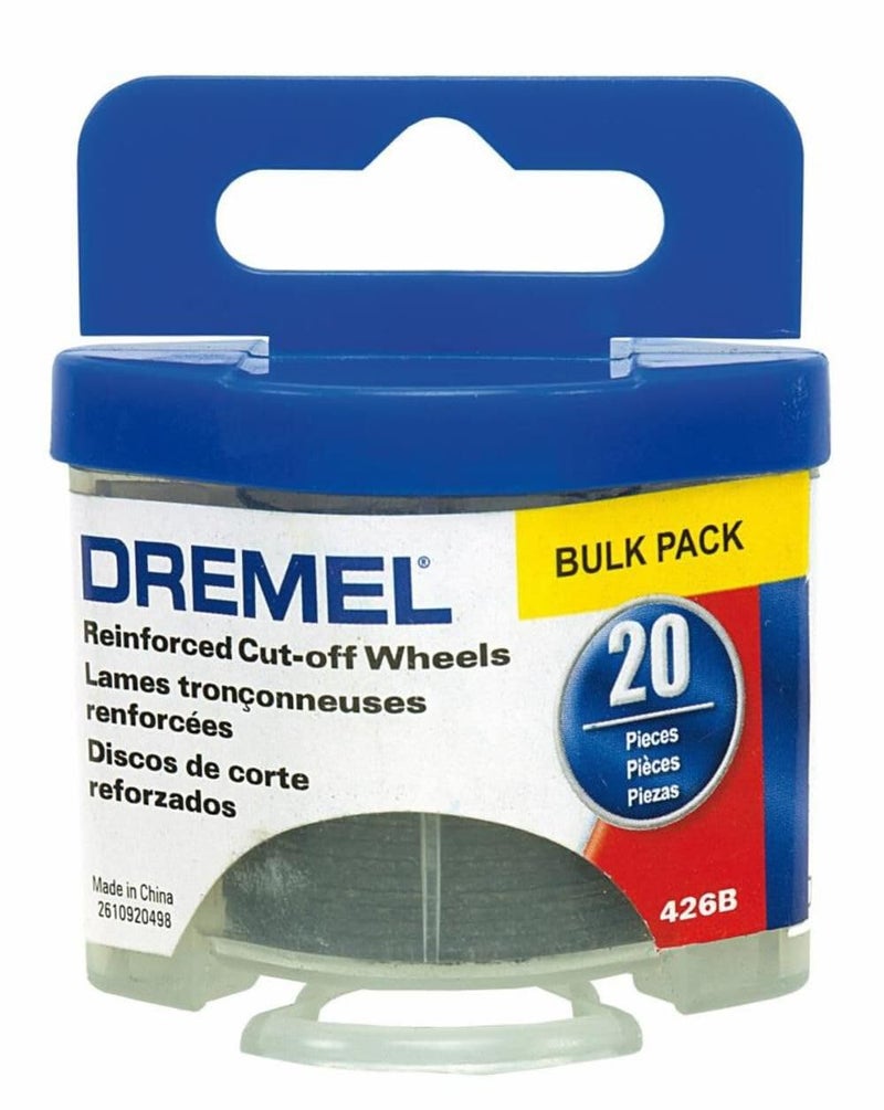 Dremel 426B Fiberglass Reinforced Cut-Off Wheels, 1-1/4-Inch (.045 mm) Wheel Diameter, Rotary Tool Cutting Disc Accessory, 20 Pieces, Silver - Image 5