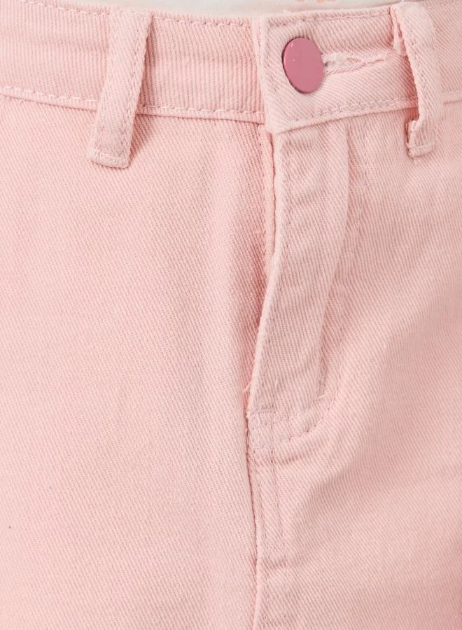 Styli Denim Mini Skirt with Pocket