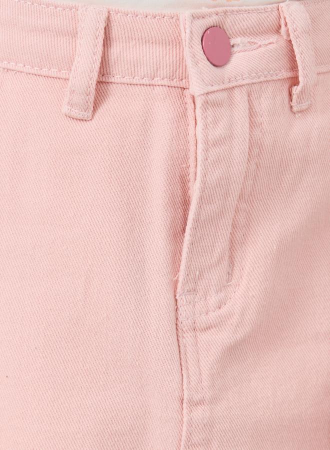 ستايلي تنورة جينز قصيرة بجيوب - Image 3