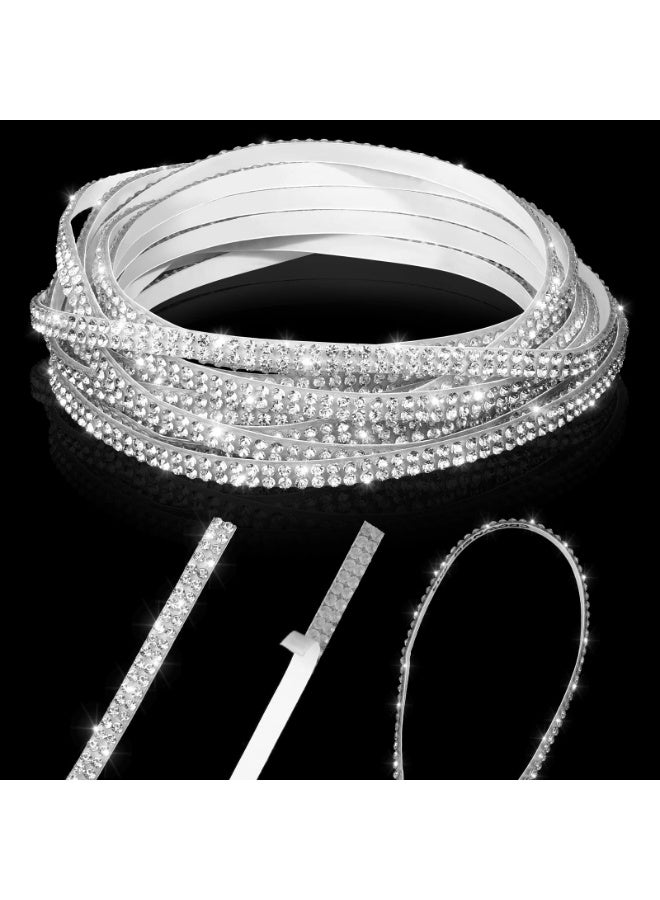 YUFAN 5M Bling Car Stickers Car Trim Self Adhesive Bling Car Decoration Car Accessories for Women Car Dashboard Decorations Rhinestone DIY Car Accessories Bling Car Stickers for for Interior Exterior Decor - Image 5