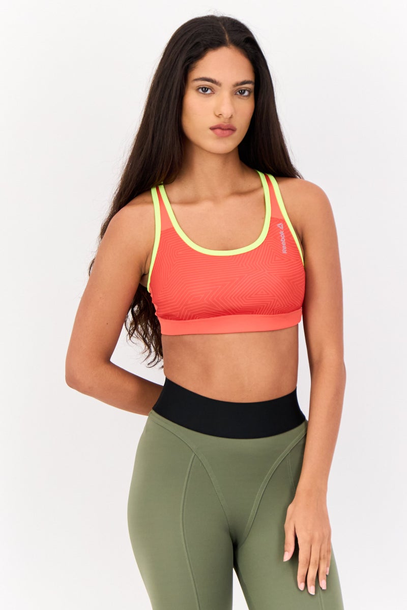 Reebok Women Non Padded brand Logo Training  Bra, Navy - Image 1