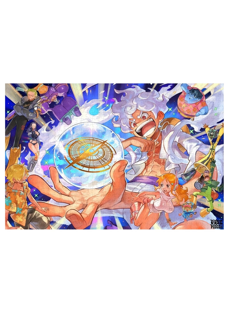 EBMINI One Piece King Puzzle Cartoon Welfare 1000 Pieces With Photo Frame 