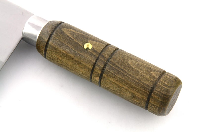 JapanBargain سلاح المطبخ الياباني 1564، سكين تقطيع صيني سكين جزار ياباني من الفولاذ المقاوم للصدأ عالي الكربون مع مقبض خشبي للاستخدام المنزلي والمطاعم، صنع في اليابان - Image 3