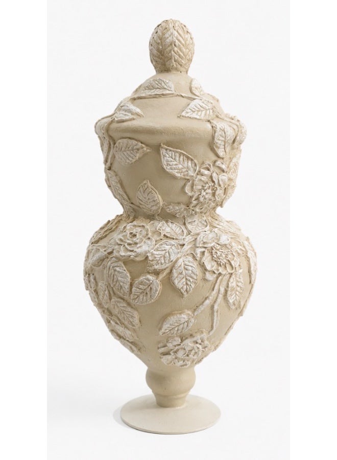 An antique masterpiece decorated with embossed paste - Image 1