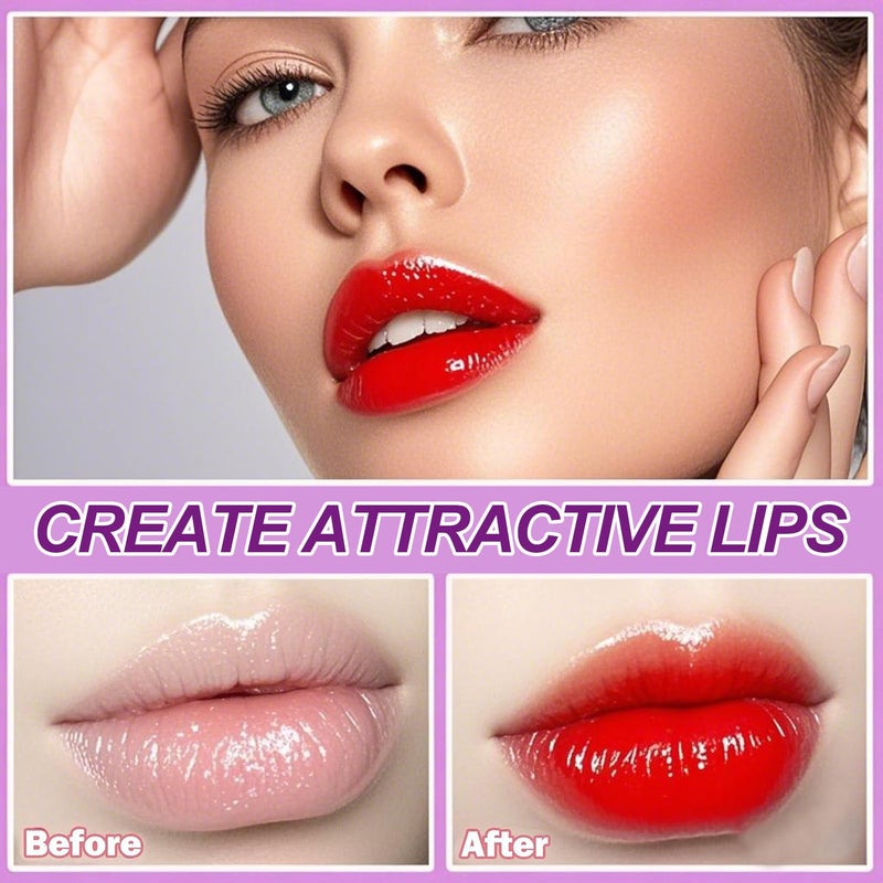 Eakroo 6 Colors Grapes Lip Tint Stain Set, Korean Lip Gloss Watery Lip Stain, Lipstick for Women, Lip Gloss for Girls, Blush for Cheeks, Non-Stick Cup, Waterproof, High Pigment, Lip Tint Makeup - Image 5