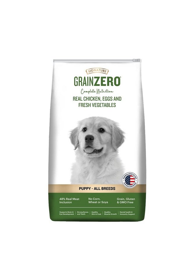  جرين زيرو طعام جاف للكلاب الصغيرة من Grain Zero Signature Real Chicken, Egg and Vegetables، 3 كجم  - Image 1