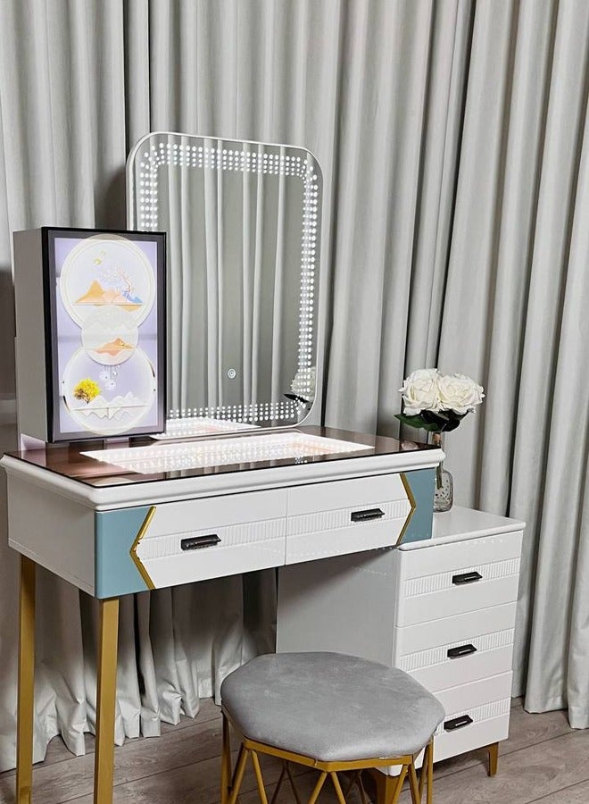 شي ون تسريحة مكياج حديثة بإضاءة LED وتصميم فاخر متعدد الوظائف - Image 2