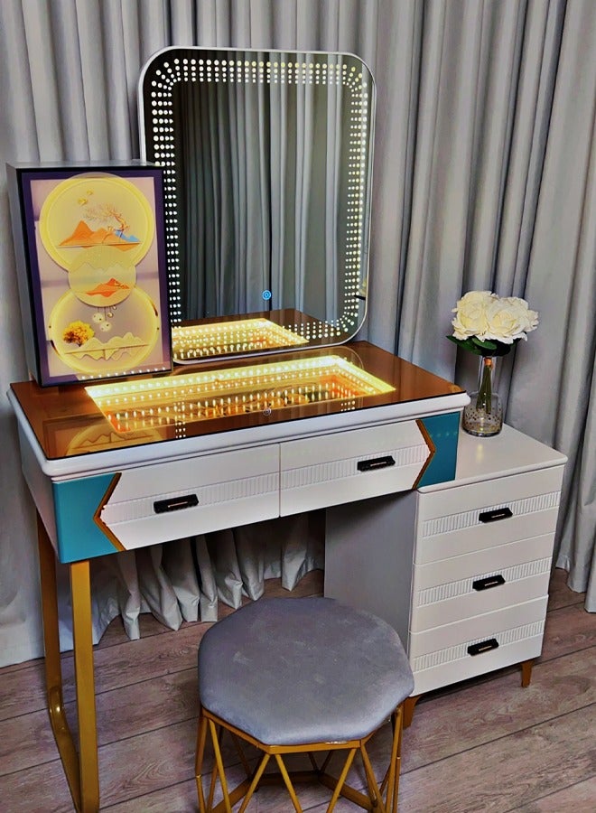 شي ون تسريحة مكياج حديثة بإضاءة LED وتصميم فاخر متعدد الوظائف - Image 3