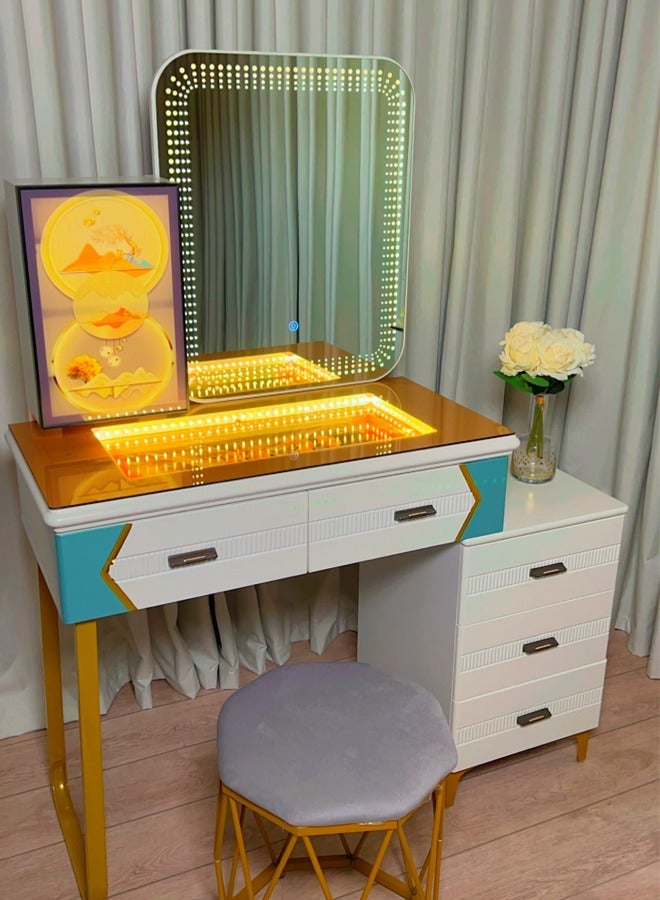 شي ون تسريحة مكياج حديثة بإضاءة LED وتصميم فاخر متعدد الوظائف - Image 4