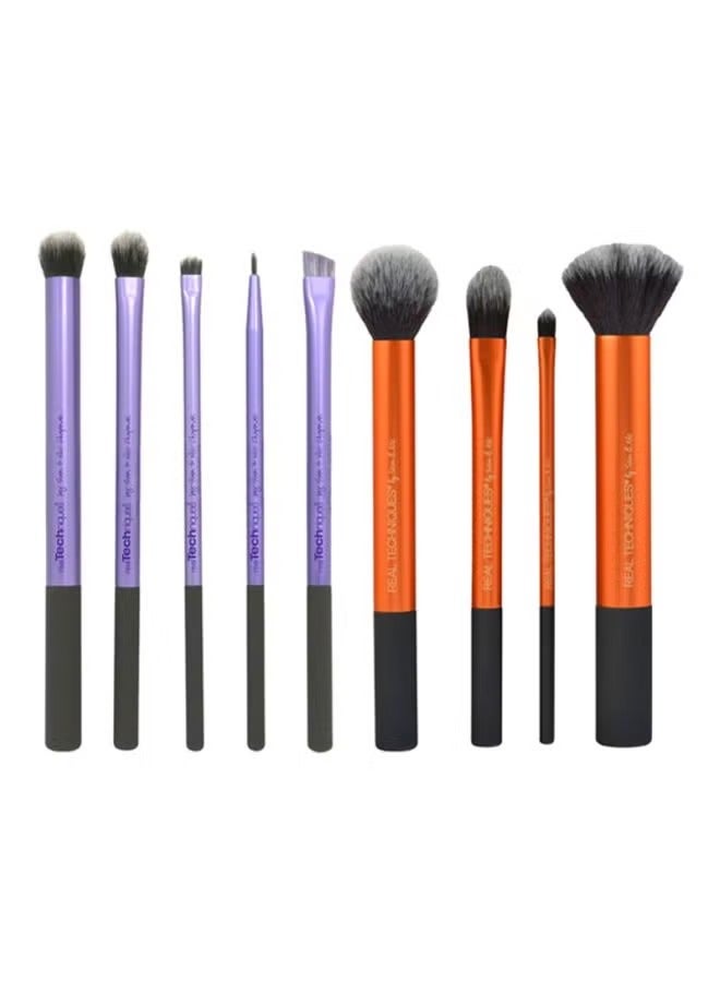 TECHNIQUES Core Collection And Starter Brush Set Purple/Orange/Black - Image 1