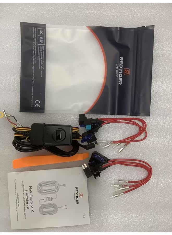 REDTIGER Dash Cam Acc Multi-Size Hardwire Kit With Voltage Indicator For Dash Camera, Usb C Power Port, 24H Parking Monitoring With Low Voltage Protection - Image 5