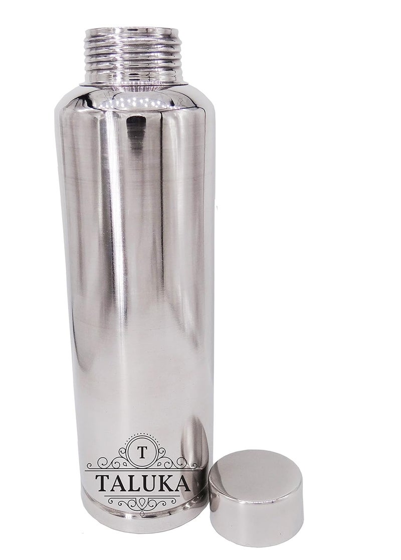 Taluka Stainless Steel Hold Cold Water Bottle 1000 Ml 10 X 28 Silver 3 Piece - Image 3