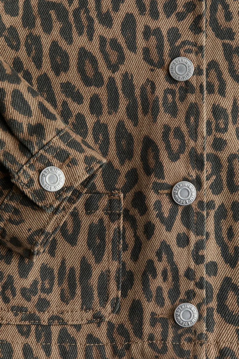 اتش اند ام جاكيت من الدنيم القطني