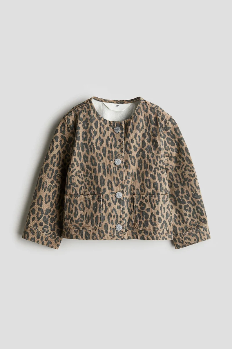 اتش اند ام جاكيت من الدنيم القطني