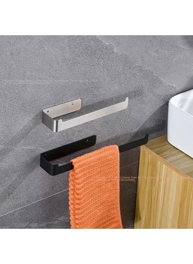 Bluejw In Stock Stainless Steel Towel Bar Bathroom Nail-free Wall Hanging Towel Bar Bathroom Tissue Holder Paper Rack Kitchen Rack - Image 3
