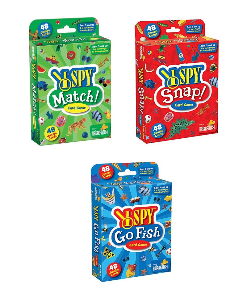 I Spy Card Game Bundle I Spy Match I Spy Snap I Spy Go Fish Bundle of 3 Games
