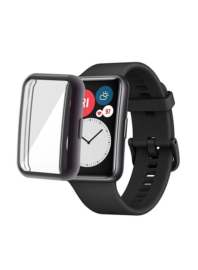 Halamodo 3 PCS Huawei Fit Case,with Shockproof  Plated TPU Screen Protector, Full Coverage Bumper Cover for Smartwatch Accessories - Image 3