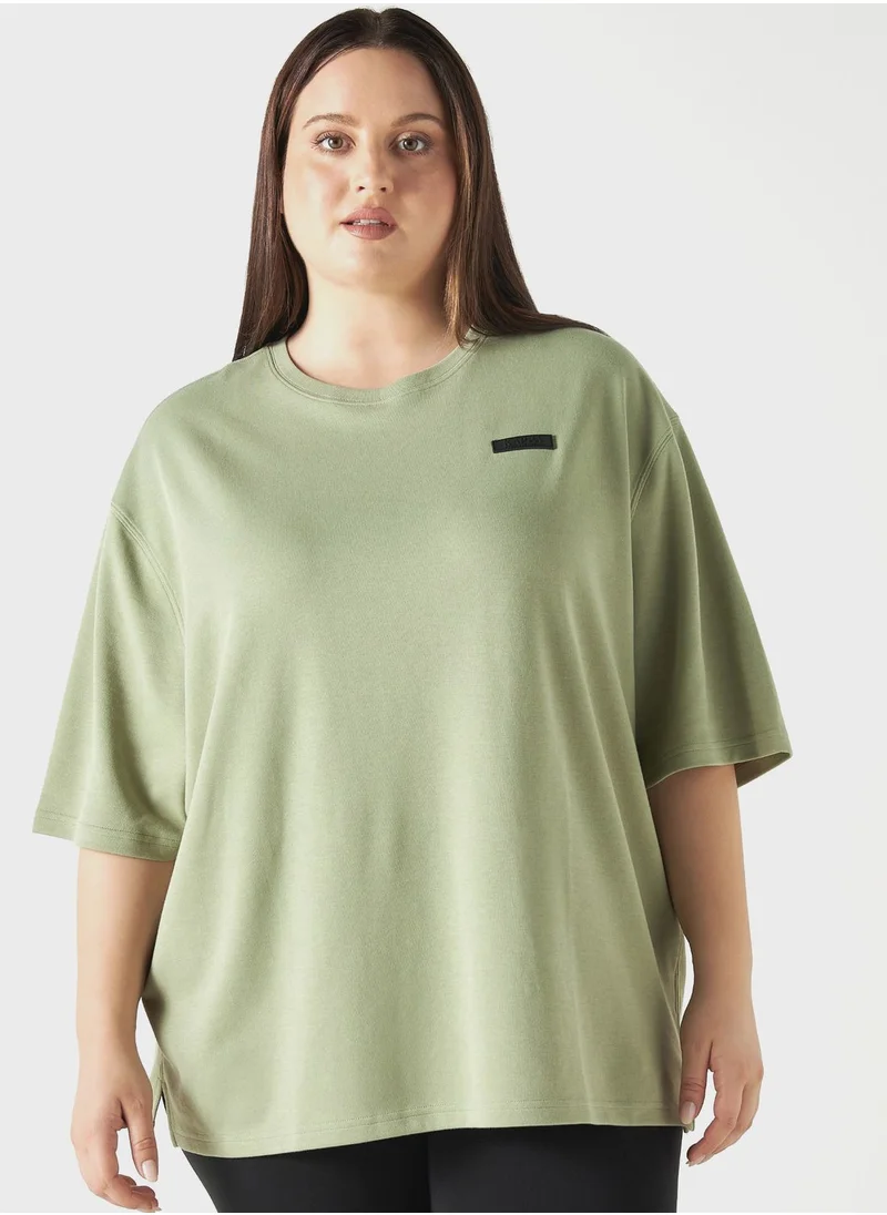 Kappa Tonal Text Detail T-Shirt