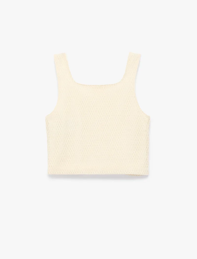 كوتون Crop Tank Top