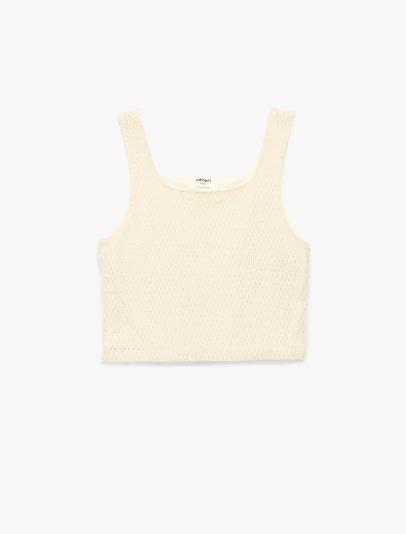 كوتون Crop Tank Top