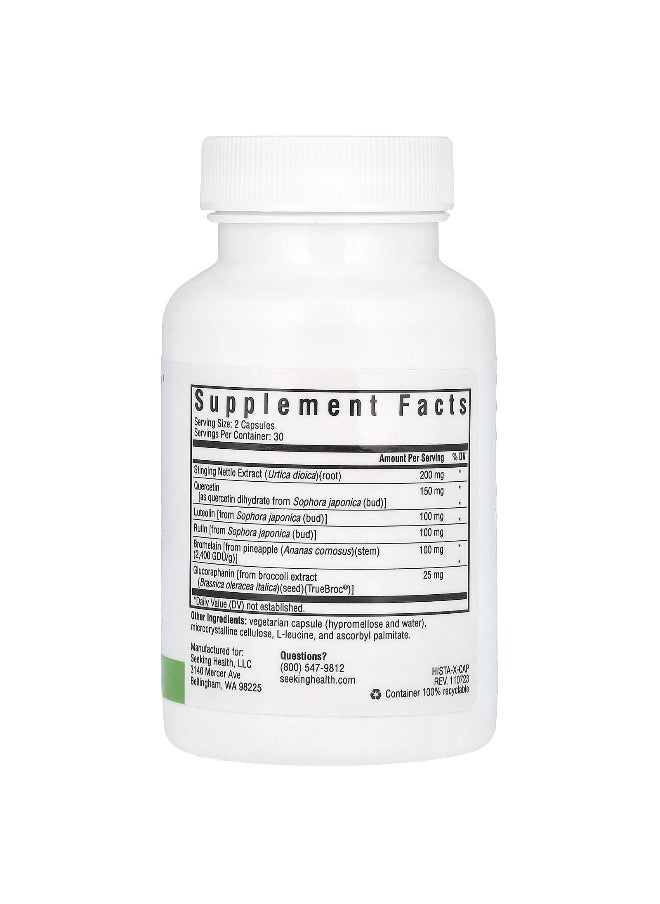 Seeking Health Seeking Health, HistaminX, 60 Vegetarian Capsules  - Image 2