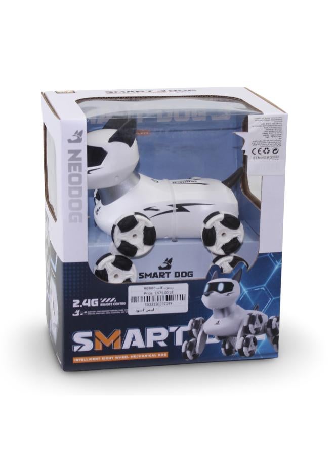 Neodog Intelligent Eight-Wheel Mechanical Dog – White & Black - Image 1