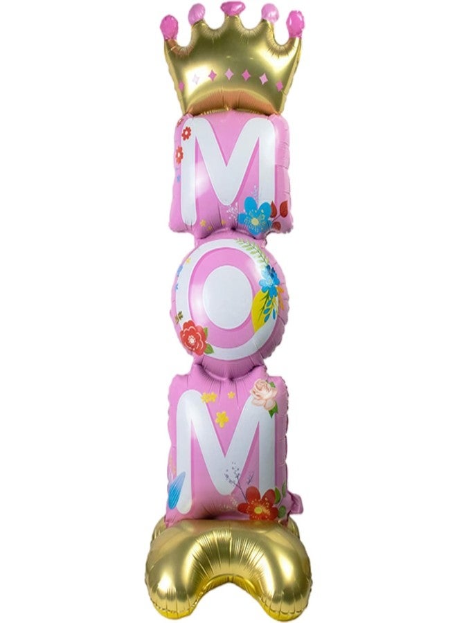 Macute Mother's Day Standing Balloon 1Pcs 44.1x15.4Inch | Eye-Catching Decor for Mom’s Birthday & Mother’s Day Party - Image 1