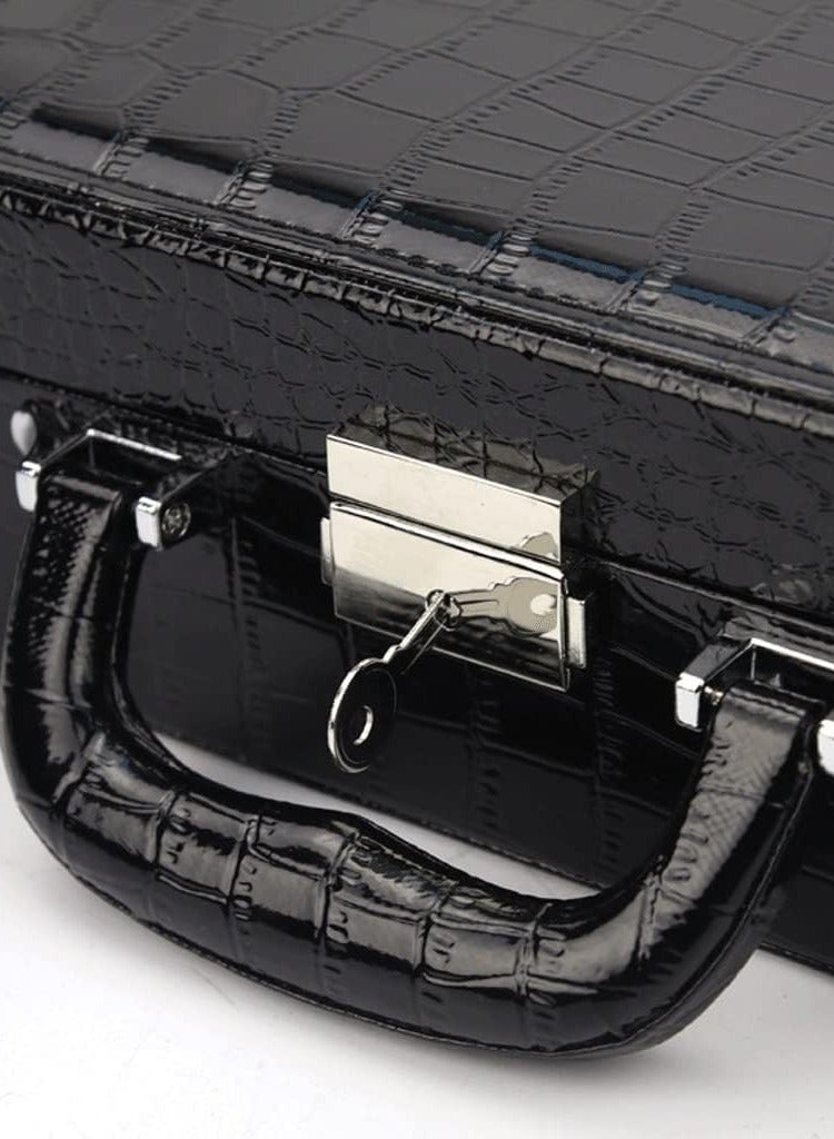 هومار كيت صندوق ساعة للرجال، حافظة عرض ساعة مكونة من 36 فتحة بسحاب، حامل ساعة للرجال كهدية لعيد الأب، صندوق تخزين ساعة من الجلد الصناعي، وسائد ساعة قابلة للإزالة، حافظة تخزين المجوهرات والساعات، أسود - Image 4