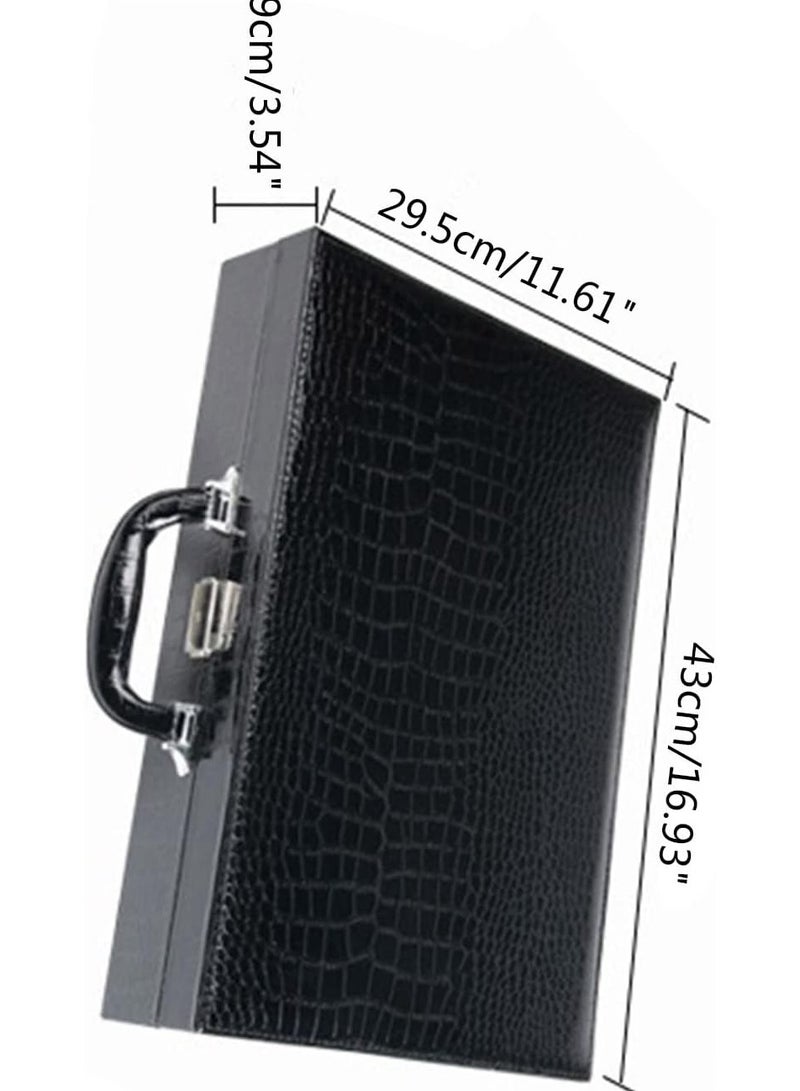 هومار كيت صندوق ساعة للرجال، حافظة عرض ساعة مكونة من 36 فتحة بسحاب، حامل ساعة للرجال كهدية لعيد الأب، صندوق تخزين ساعة من الجلد الصناعي، وسائد ساعة قابلة للإزالة، حافظة تخزين المجوهرات والساعات، أسود - Image 5