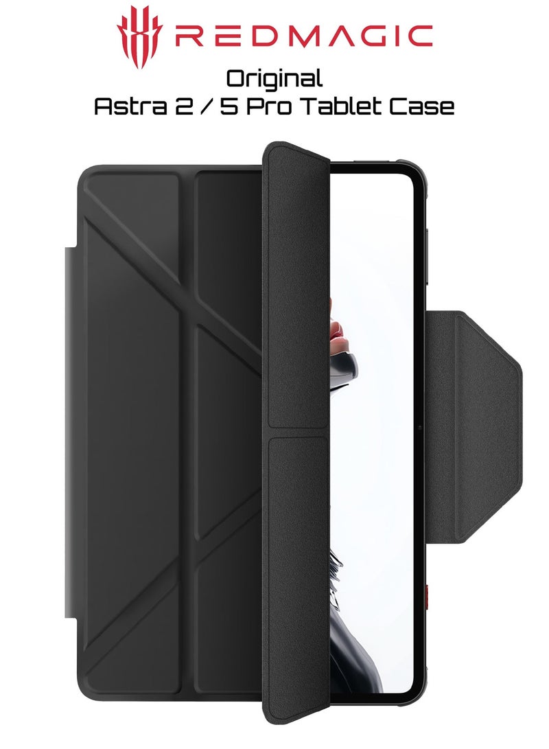 REDMAGIC Astra 2 Dual-Sided Folio Case, Skin-Friendly Silicone Protective Cover, Stain-Resistant, Scratch-Resistant, Full Coverage with Integrated Stand, Gaming Tablet Case - Image 1