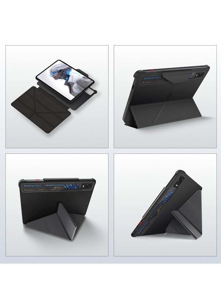 REDMAGIC Astra 2 Dual-Sided Folio Case, Skin-Friendly Silicone Protective Cover, Stain-Resistant, Scratch-Resistant, Full Coverage with Integrated Stand, Gaming Tablet Case - Image 5