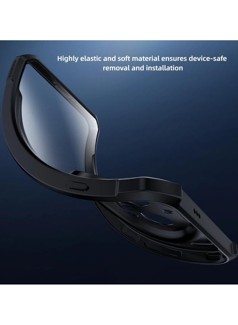 عام غطاء متوافق مع هاتف Vivo X300 Pro 2025 - غطاء واقي رفيع مانع للاصفرار من مزيج TPU+PC مع إطار ماص للصدمات وظهر شفاف - Image 3