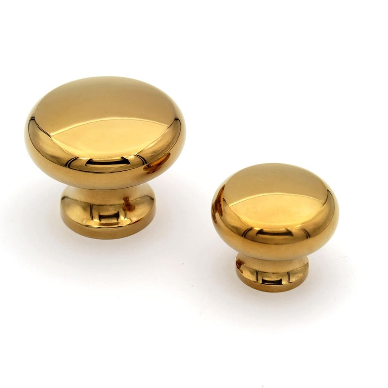 ABVIN ABVIN Luxury Round Golden Unique Cabinet Pulls Knobs Handles 1 Piece Small