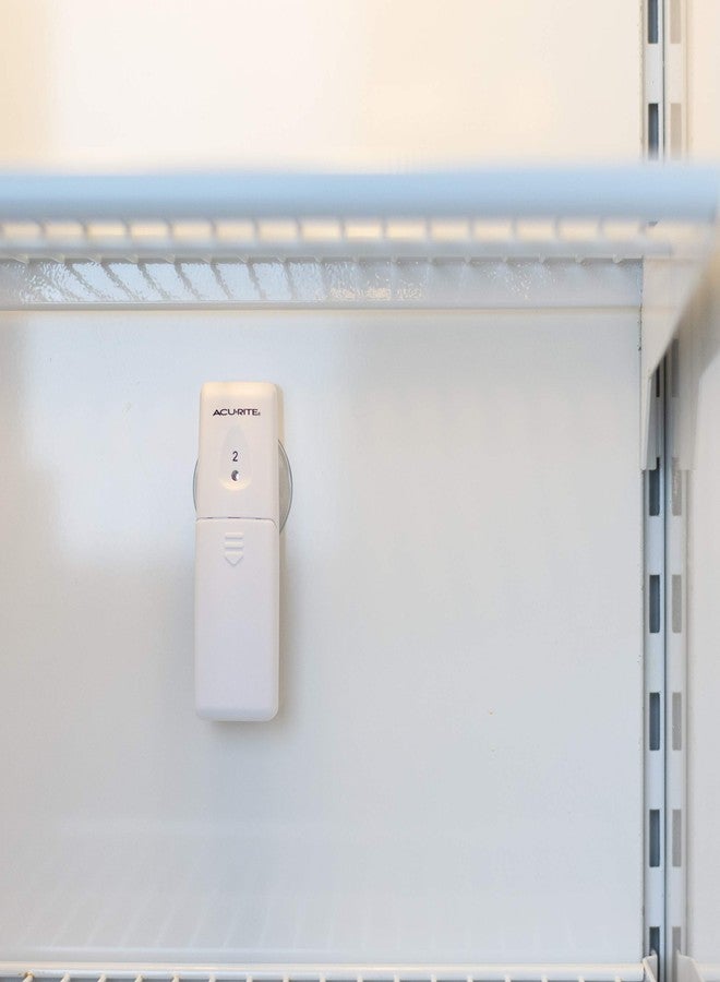 AcuRite Digital Wireless Fridge and Freezer Thermometer with Alarm and Max/Min Temperature for Home ,LCD Display, Restaurants (00986M), 0.6, White - Image 4
