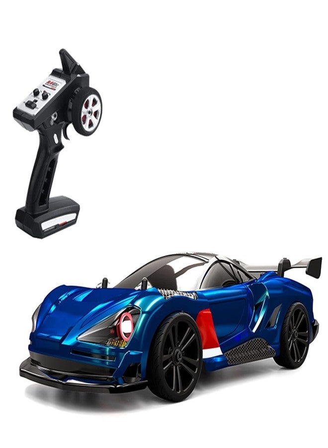 Samtop 1/16 Fast RC Cars for Adults, RC Drift Car, 38KM/H High-Speed 4WD, Full Proportional Control, 6 LED Light Modes, 1 Rechargeable Batteries, RTR Drifting for Adults (C-Blue) - Image 1