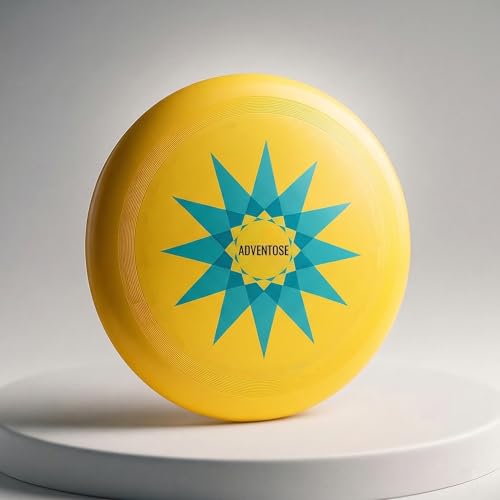 ADVENTOSE™ Velocity-90 Aerodynamic Flying Disc – Precision-Balanced 21cm Sport Disc for Kids & Adults – Impact-Resistant Durable Polymer – Professional Flight Stability (Spark-Yellow) - Image 1