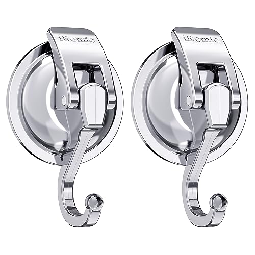 iRomic Heavy Duty Vacuum Suction Cup Hooks (2Pack) Specialized for Kitchen&Bathroom&Restroom Organization, by iRomic - Image 1