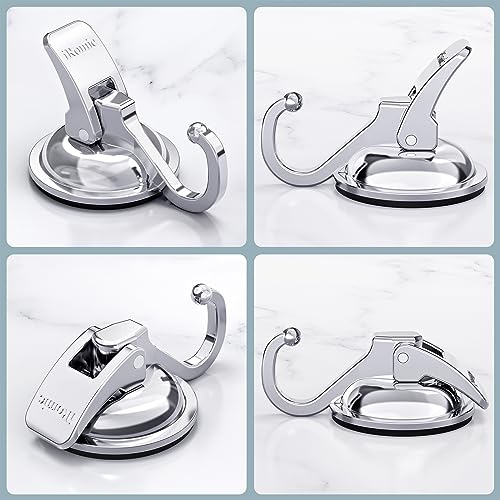 iRomic Heavy Duty Vacuum Suction Cup Hooks (2Pack) Specialized for Kitchen&Bathroom&Restroom Organization, by iRomic - Image 2