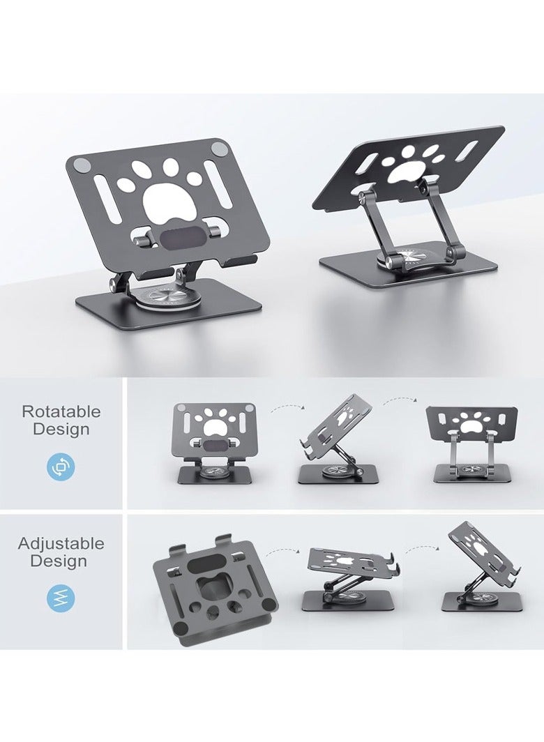 General Portable Metal Tablet Stand Hollow Rotation Foldable Laptop Support Base Heat Sink Rack Ergonomic Laptop Stand  - Image 3
