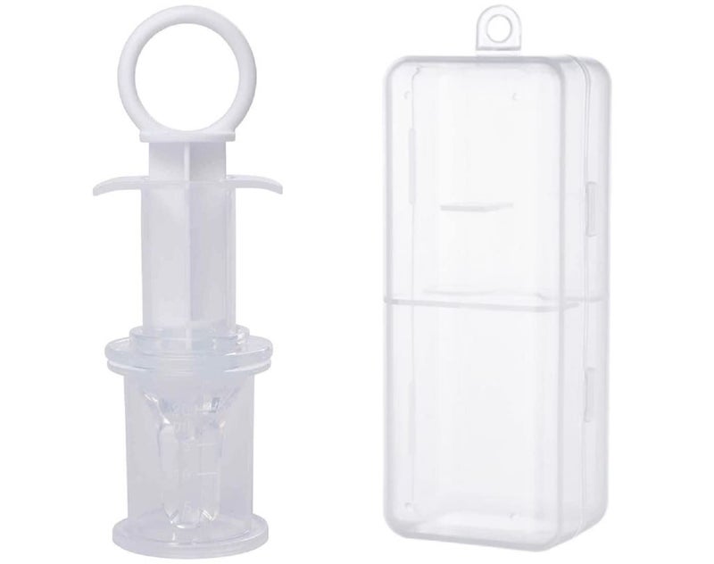 Alya The Cheeky Kidzz Baby Smart Medicine Needle Feeder Squeeze Medicine Dropper Multi-Functional Teether Case and Baby Food Fruit Rattle Nibbler Teether BPA Free (Design 3013) - Image 5