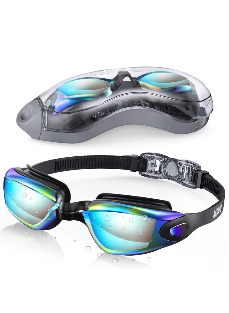 LIMOS Swim Goggles, Swimming Goggles No Leaking Adult Men Women Youth, Aqua, UK-02-0016-1 - Image 1