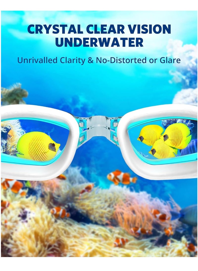LIMOS Swim Goggles, Swimming Goggles No Leaking Adult Men Women Youth, Aqua, UK-02-0016-1 - Image 5