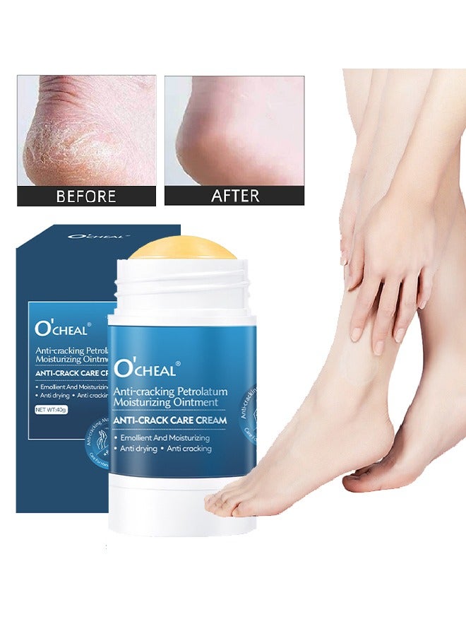 OCHEAL Anti Cracking Petrolatum Moisturizing Ointment Anti Crack Care Cream - Drying Anti Crack Care Cream for Foot Hand and Lips Cracked Repair Body Cream Cracked Feet Cream Repair and Softens Skin Moisturizer 40g - Image 1