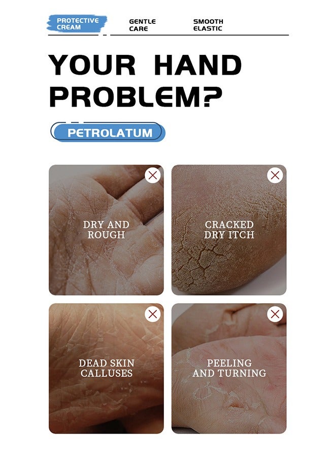 OCHEAL Anti Cracking Petrolatum Moisturizing Ointment Anti Crack Care Cream - Drying Anti Crack Care Cream for Foot Hand and Lips Cracked Repair Body Cream Cracked Feet Cream Repair and Softens Skin Moisturizer 40g - Image 3