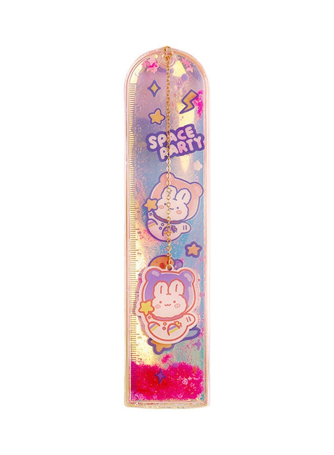 NIBEMINENT Glitter Quicksand Ruler Bookmark Multicolour - Image 1