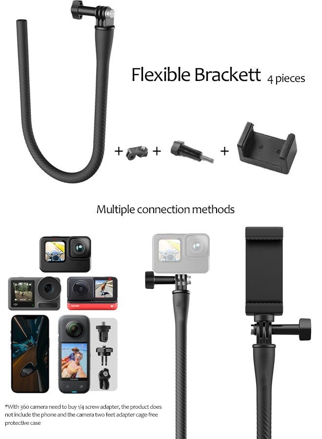 Multifunctional Flexible Sports Camera Holder, Bendable, Hanging Deformed Cell Phone Holder, Selfie Stick. - Image 2